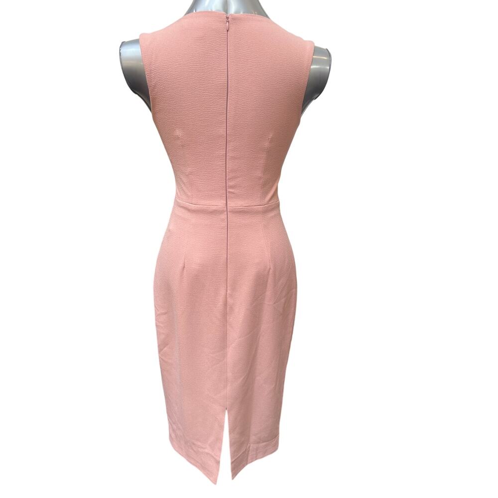 Dress The Population Elle Sweetheart Sheath Midi Dress Pink Womens Size S Small - Picture 2 of 4